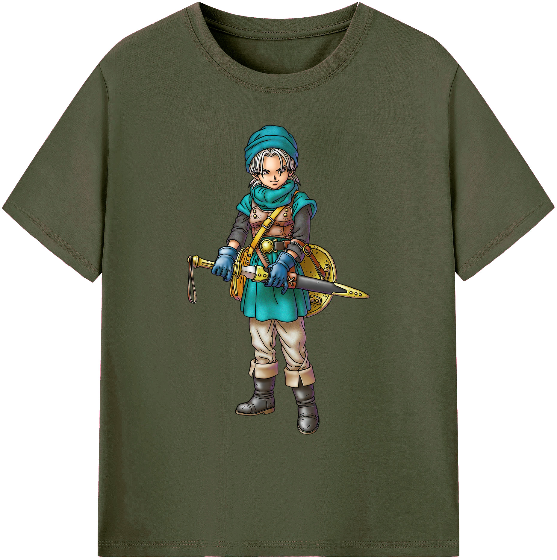 （画像用） ドラゴンクエスト Doragon Kuesuto Dragon Quest 綿100％ メンズ半袖Tシャツ｜肌触りやわらか＆通気性